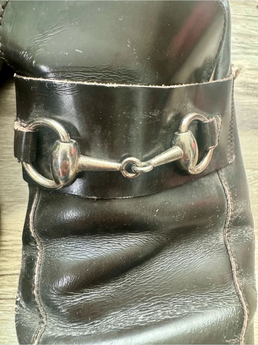 Gucci Horsebit Brown Leather Loafers Size 10D Made in Italy Mens
